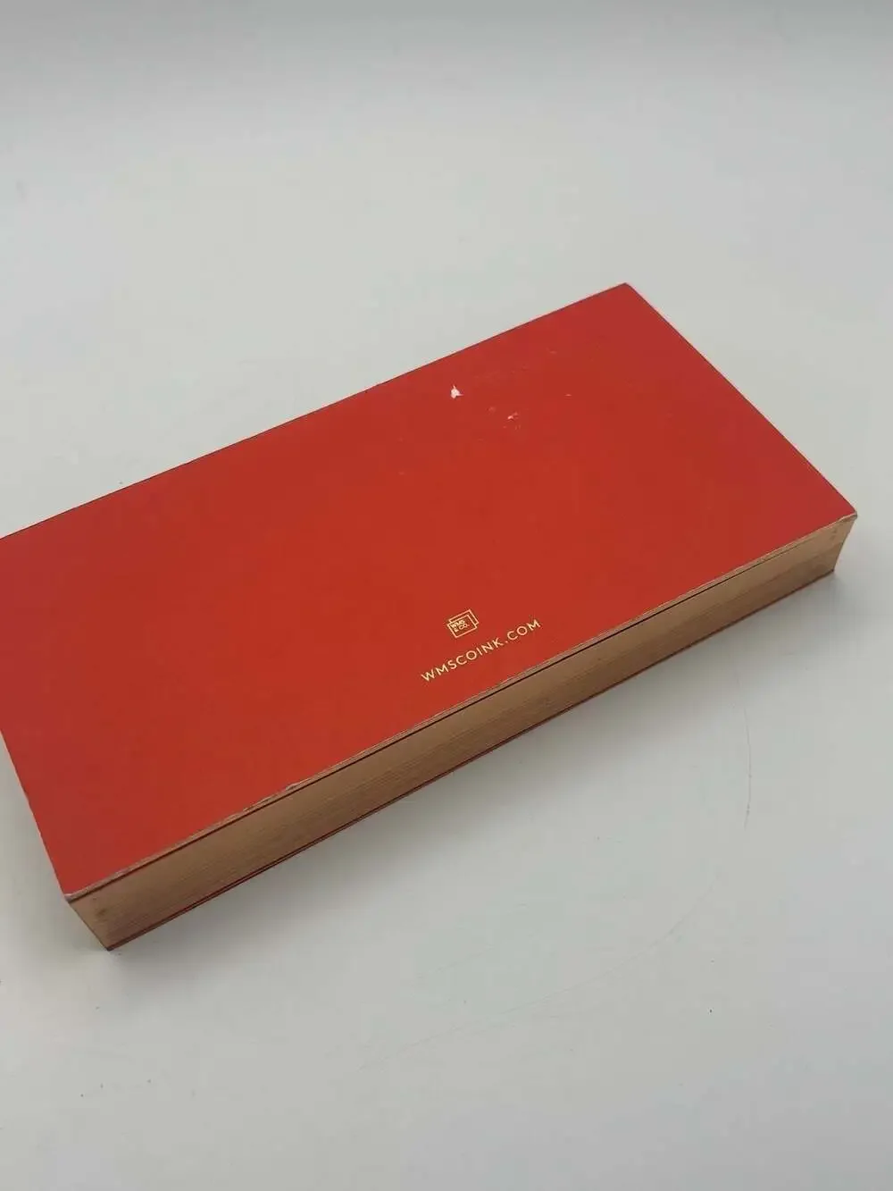 WMS & CO. Red Notepad with Gilded Edge 185 Sheets